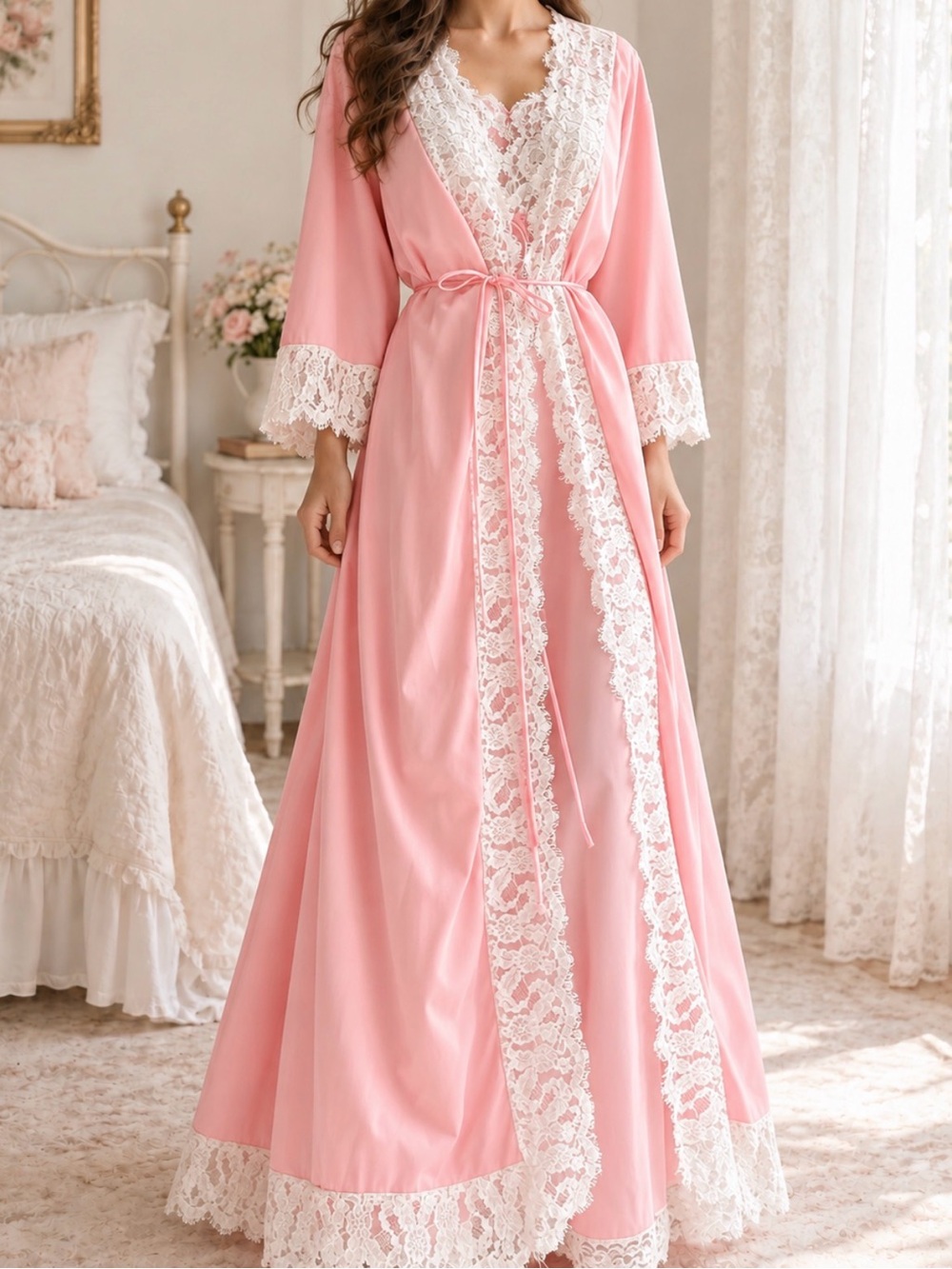 Vintage 60s-70s  Lucie Ann lace Set maxi